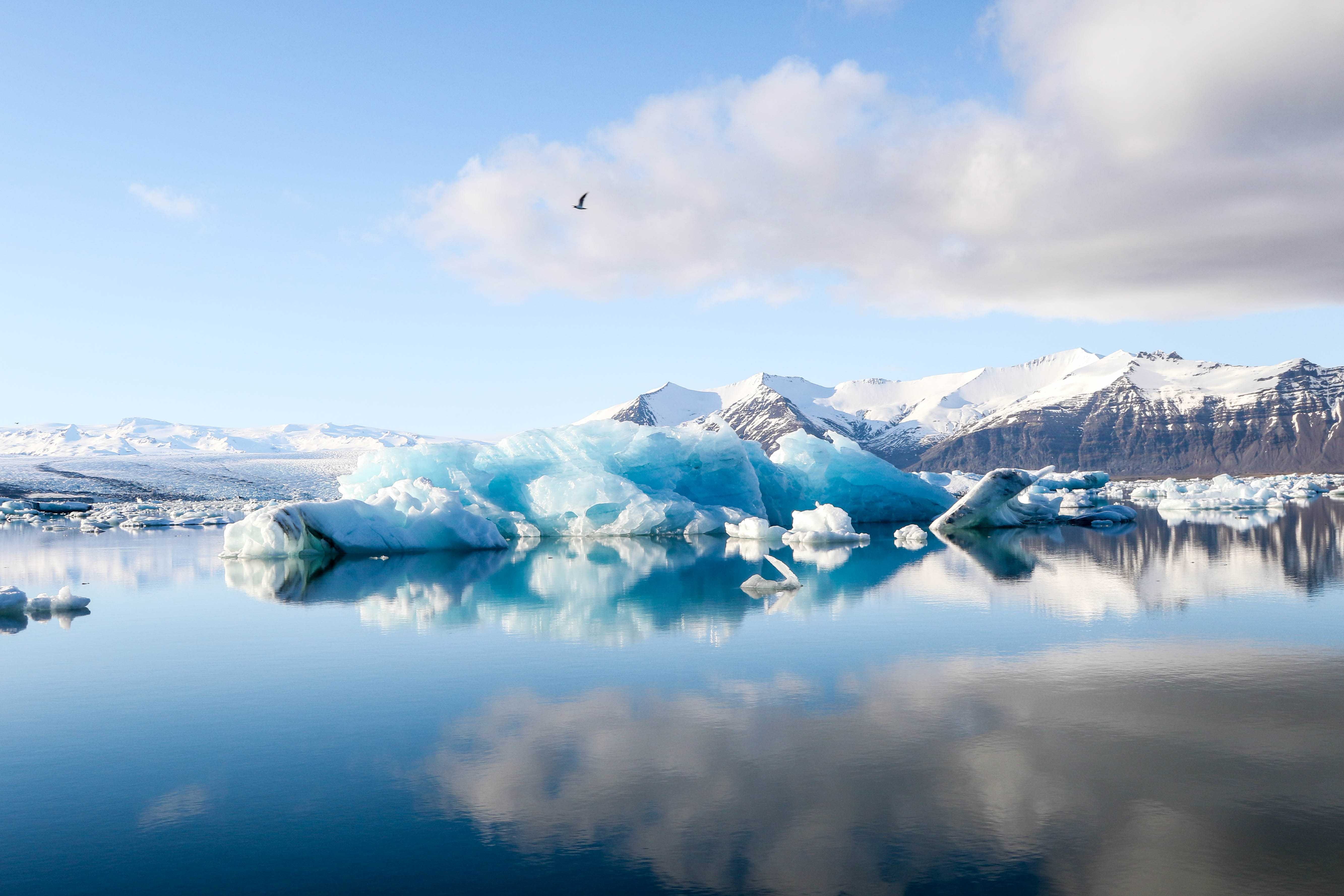 Landscape with iceberg